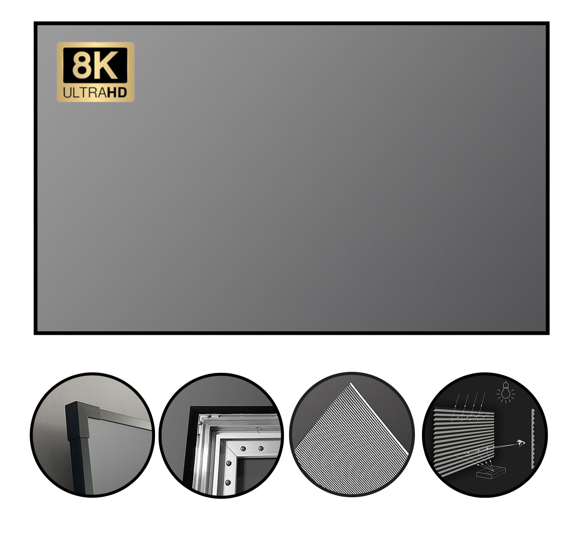 100" Black Grid UST ALR Screen